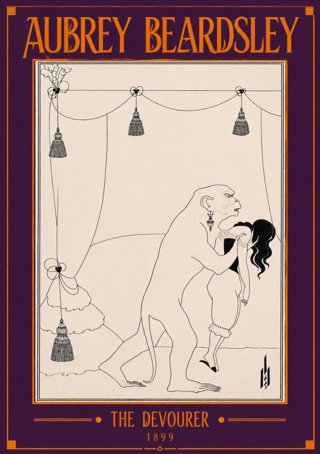 Aubrey Beardsley The Climax No4 - Póster