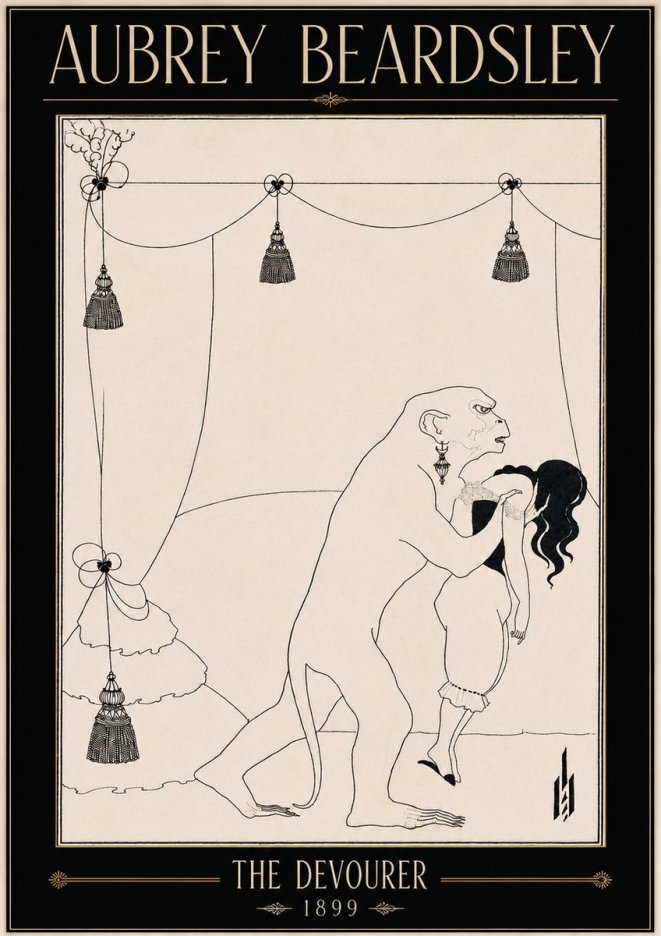 Aubrey Beardsley The Climax No5 - Póster