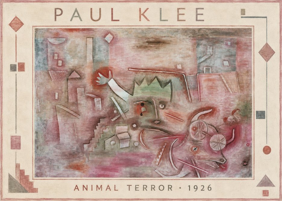 Paul Klee Animal Terror No1 - Póster