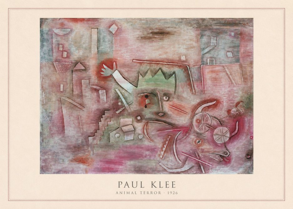 Paul Klee Animal Terror No4 - Póster