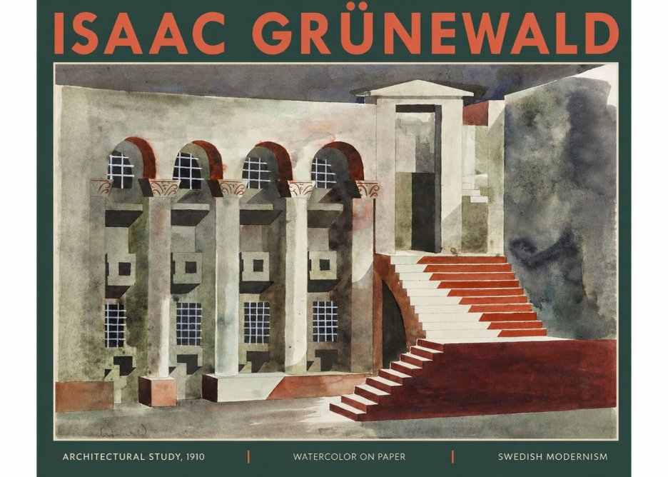 Isaac Grünewald Architectural Study, 1910 No2 - Póster