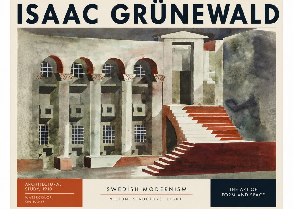 Isaac Grünewald Architectural Study, 1910 No3 - Póster
