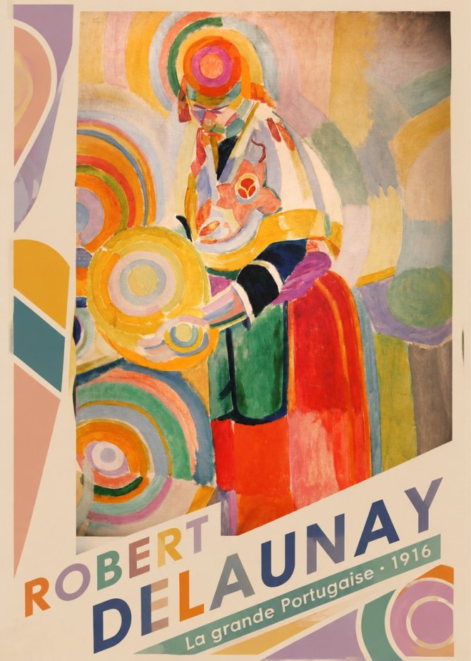 Robert Delaunay La Grande Portugaise II No2 - Póster