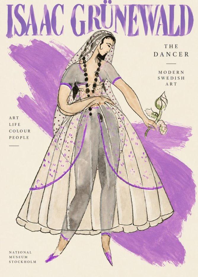 Isaac Grünewald Costume Study IV No4 - Póster