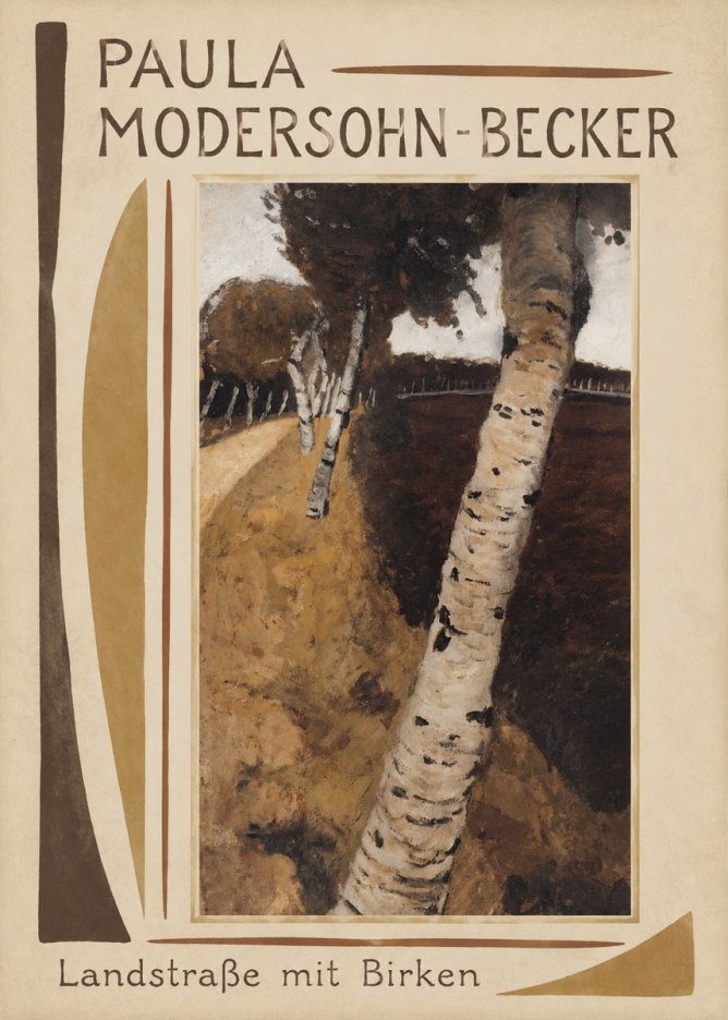 Paula Modersohn-Becker Landstraße Mit Birken No1 - Póster