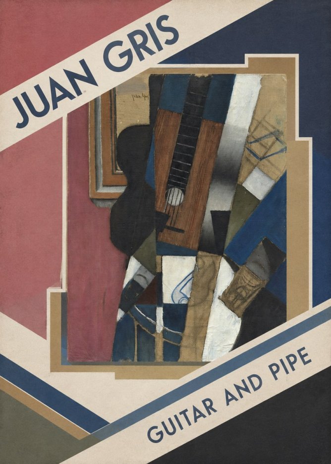 Juan Gris Guitar and Pipe I No2 - Póster