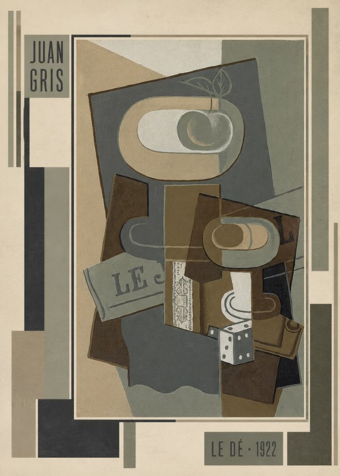 Juan Gris Le Dé No3 - Póster