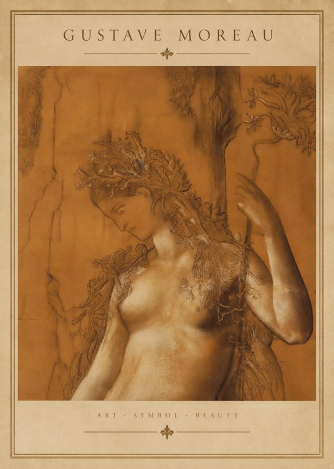 Gustave Moreau Daphne No4 - Póster