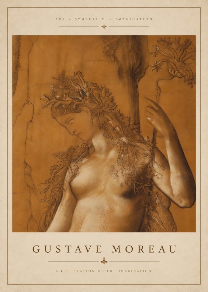 Gustave Moreau Daphne No5 - Póster