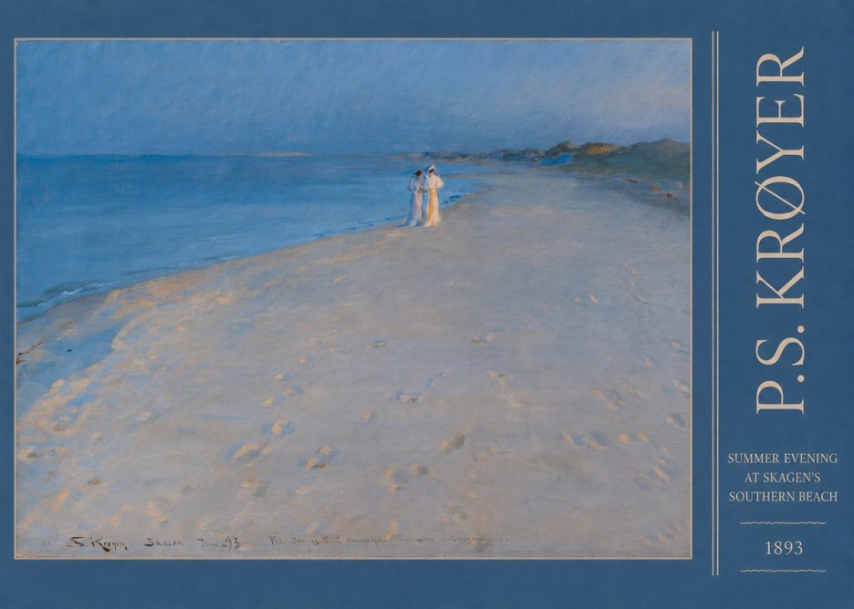 P.S. Krøyer Summer Evening at Skagen's Southern Beach No3 - Póster