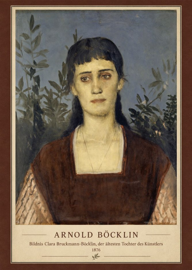 Arnold Böcklin Bildnis Clara Bruckmann-böcklin, Der Ältesten Tochter Des Künstlers No4 - Póster