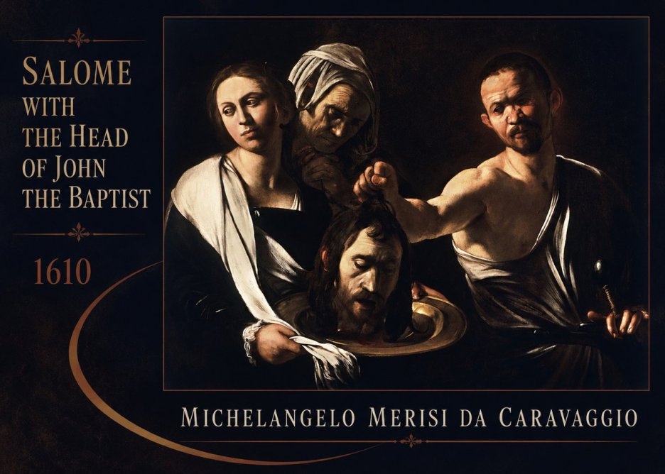 Michelangelo Merisi da Caravaggio Salome with the Head of John the Baptist No2 - Póster