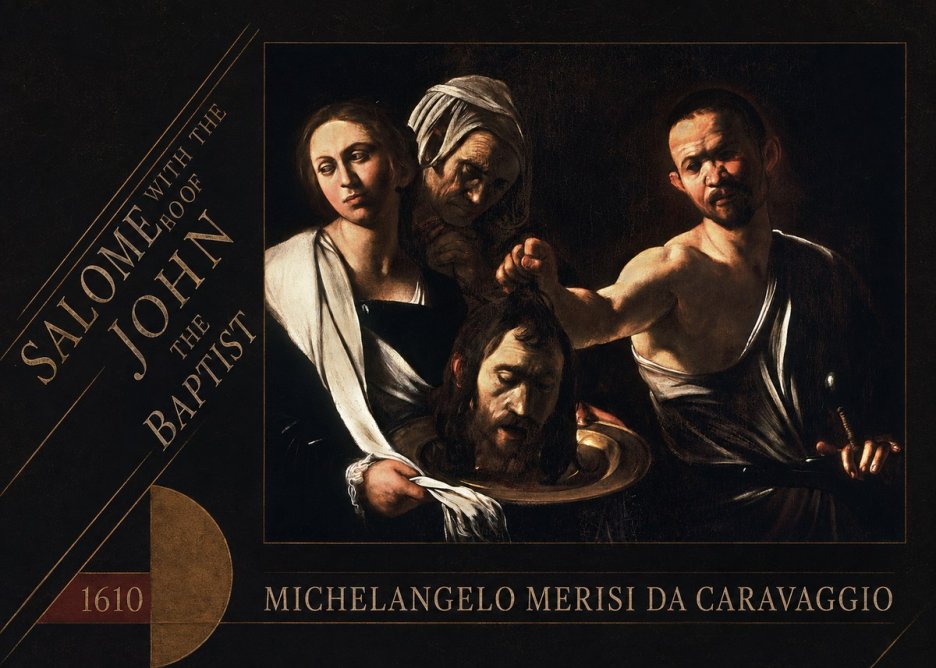 Michelangelo Merisi da Caravaggio Salome with the Head of John the Baptist No6 - Póster