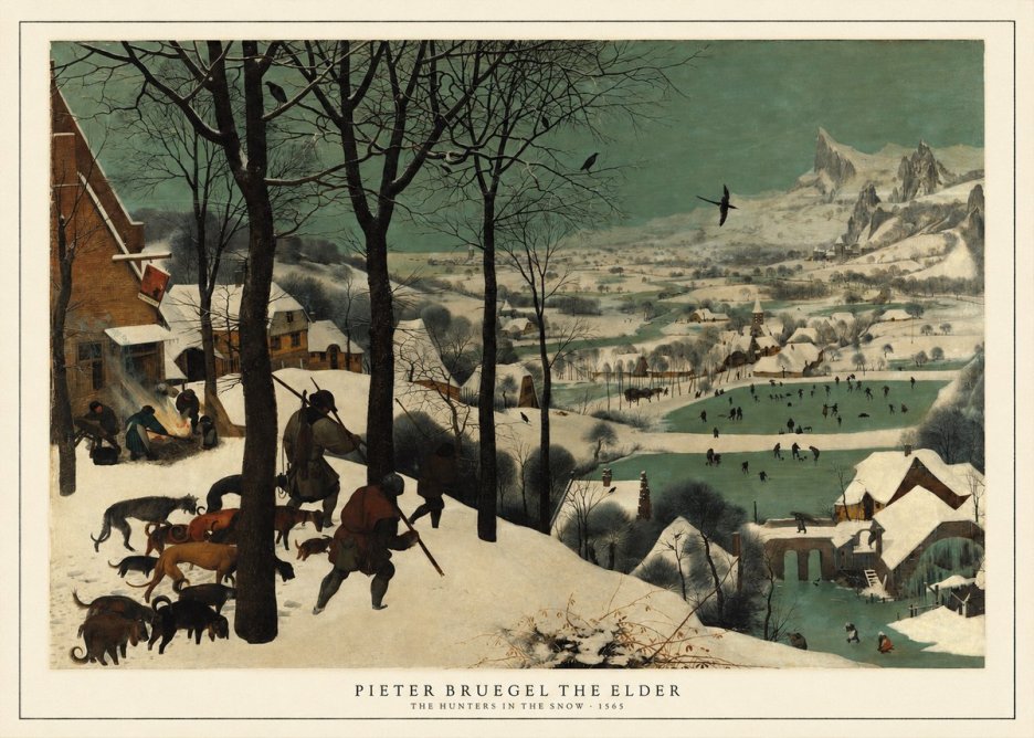 Pieter Bruegel The Hunters in the Snow I No5 - Póster