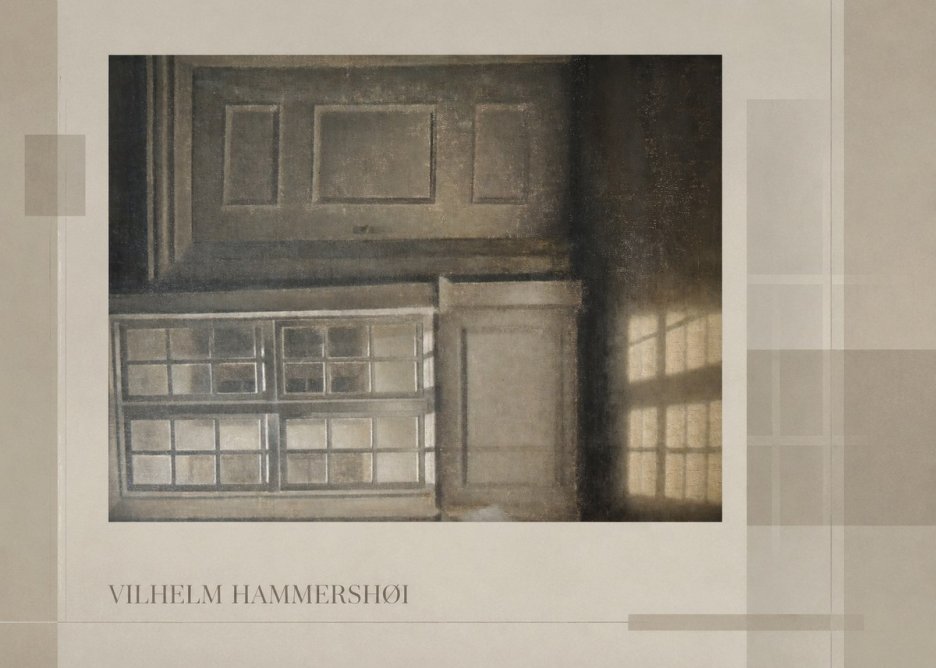 Vilhelm Hammershøi Interior with Window No4 - Póster