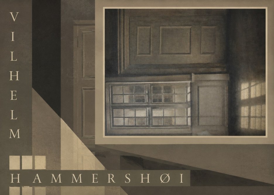 Vilhelm Hammershøi Interior with Window No6 - Póster