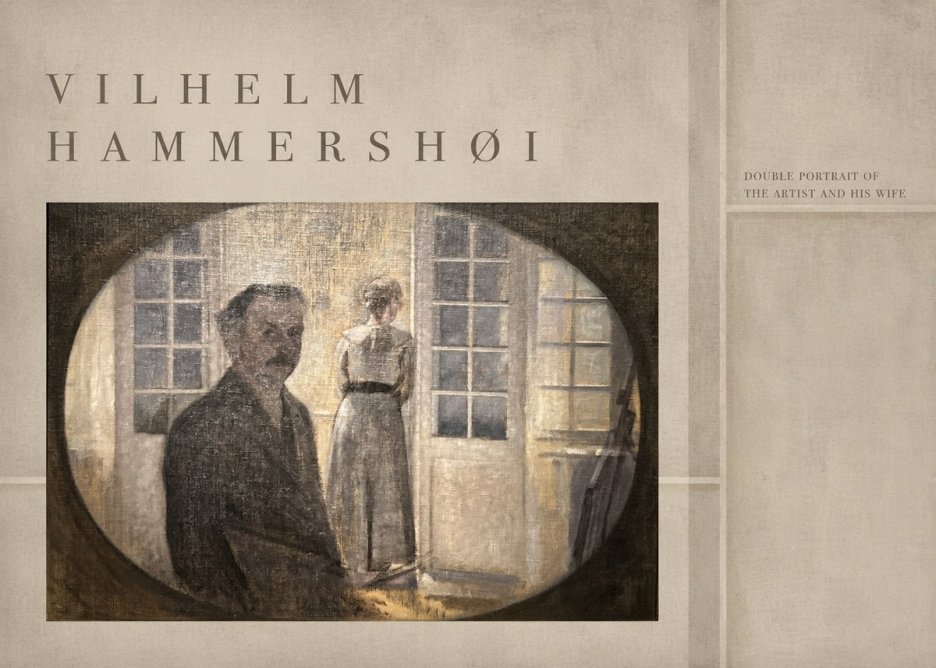 Vilhelm Hammershøi Double Portrait of the Artist and His Wife No4 - Póster
