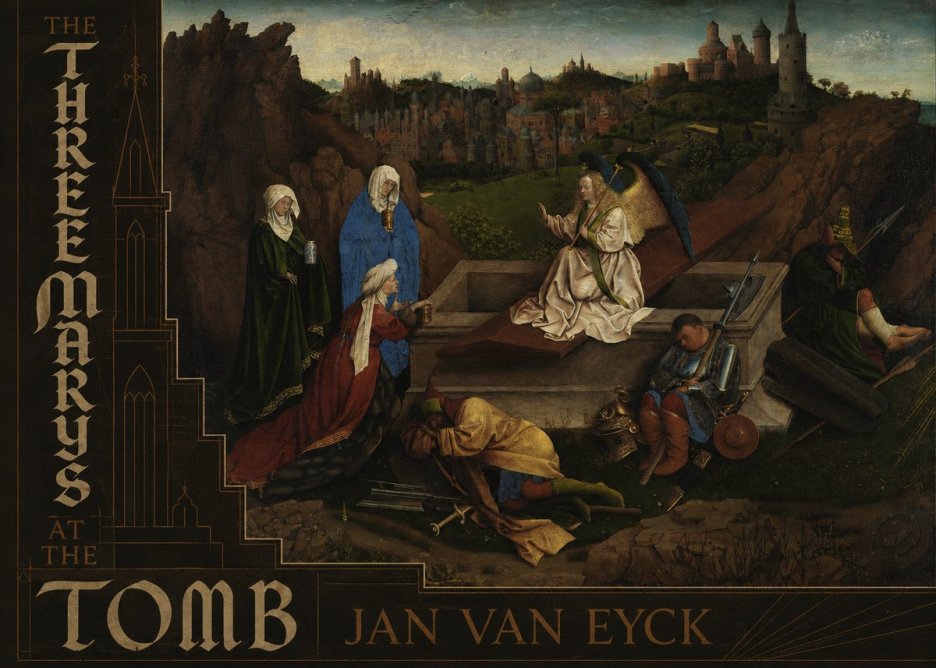 Jan van Eyck The Three Marys at the Tomb No6 - Póster