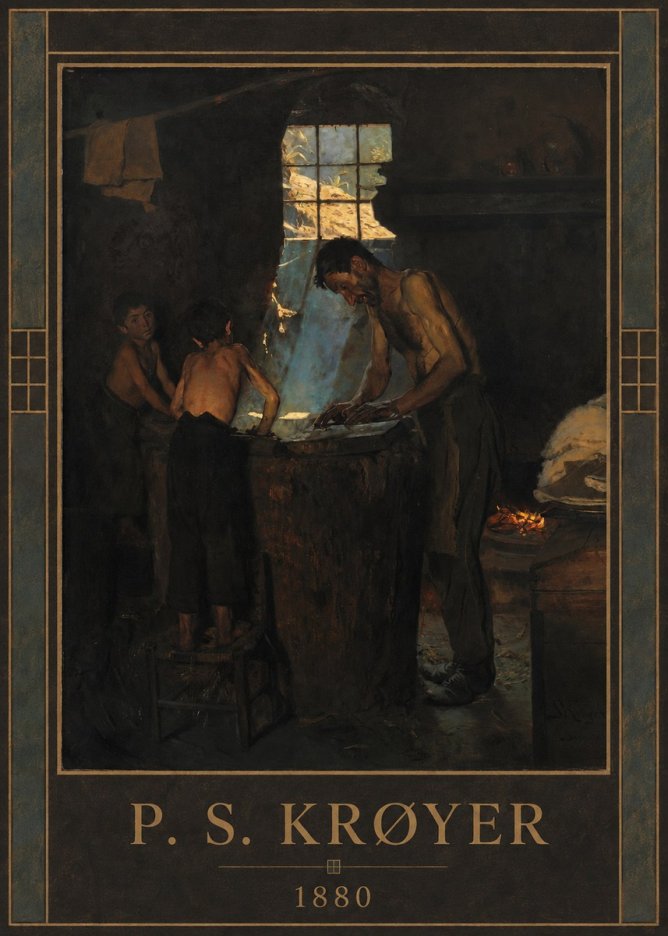 P.S. Krøyer A Forge No1 - Póster