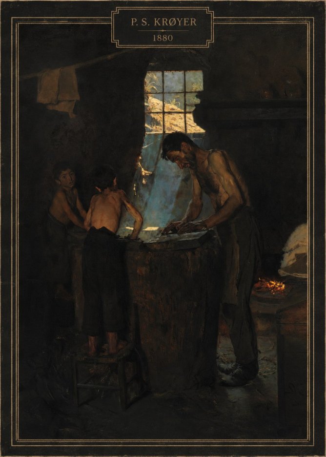 P.S. Krøyer A Forge No3 - Póster
