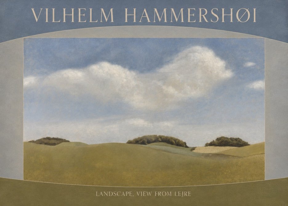 Vilhelm Hammershøi Landscape, View from Lejre No3 - Póster