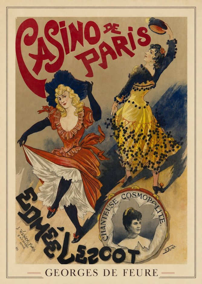 Georges de Feure Edmée Lescot No3 - Póster