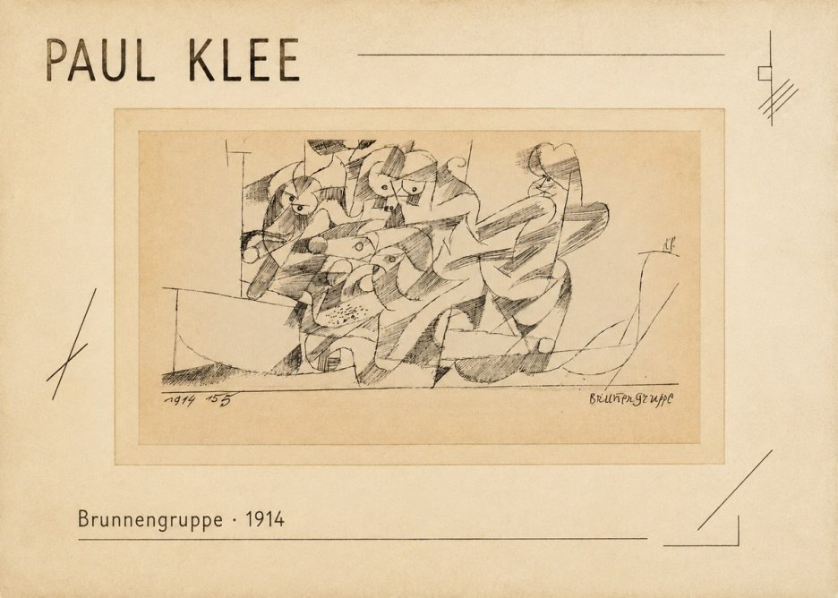 Paul Klee Brunnengruppe No2 - Póster