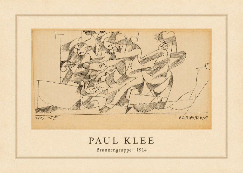 Paul Klee Brunnengruppe No4 - Póster