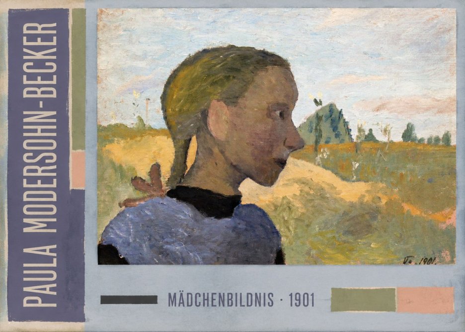Paula Modersohn-Becker Mädchenbildnis · 1901 No3 - Póster