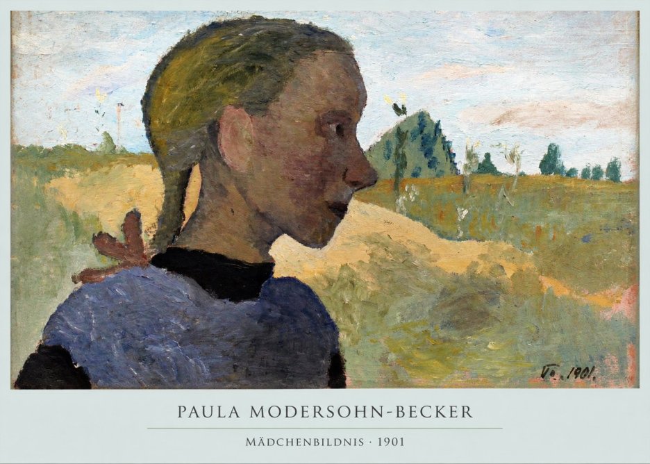 Paula Modersohn-Becker Mädchenbildnis · 1901 No5 - Póster