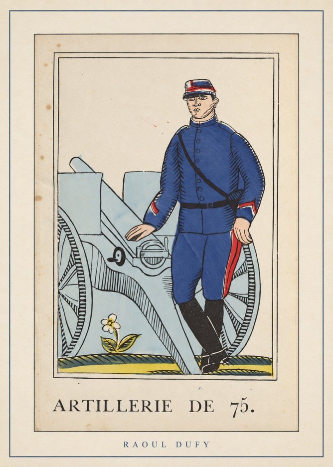 Raoul Dufy Artillerie De 75. No4 - Póster