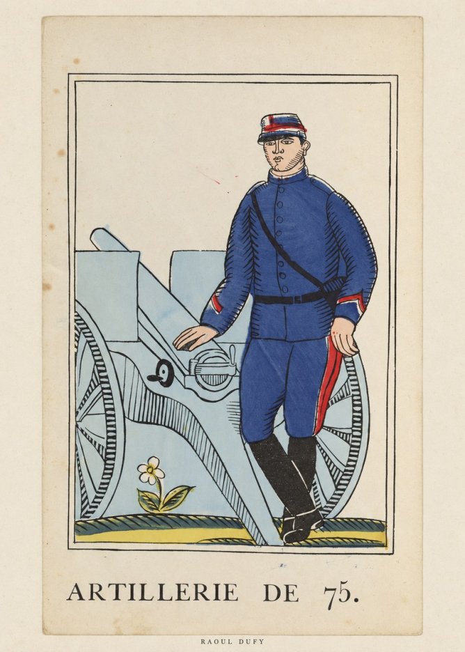 Raoul Dufy Artillerie De 75. No6 - Póster