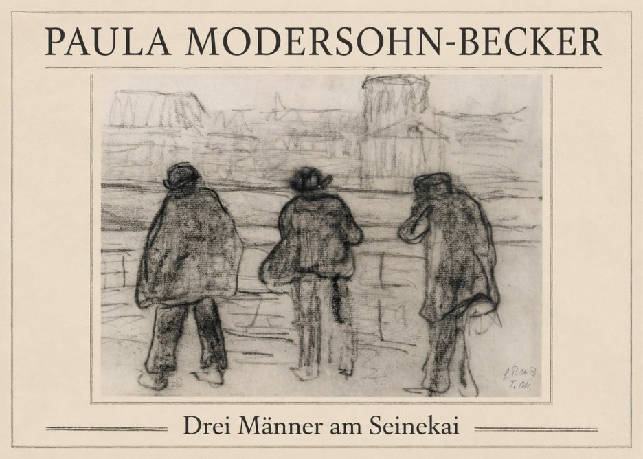 Paula Modersohn-Becker Drei Männer Am Seinekai No1 - Póster