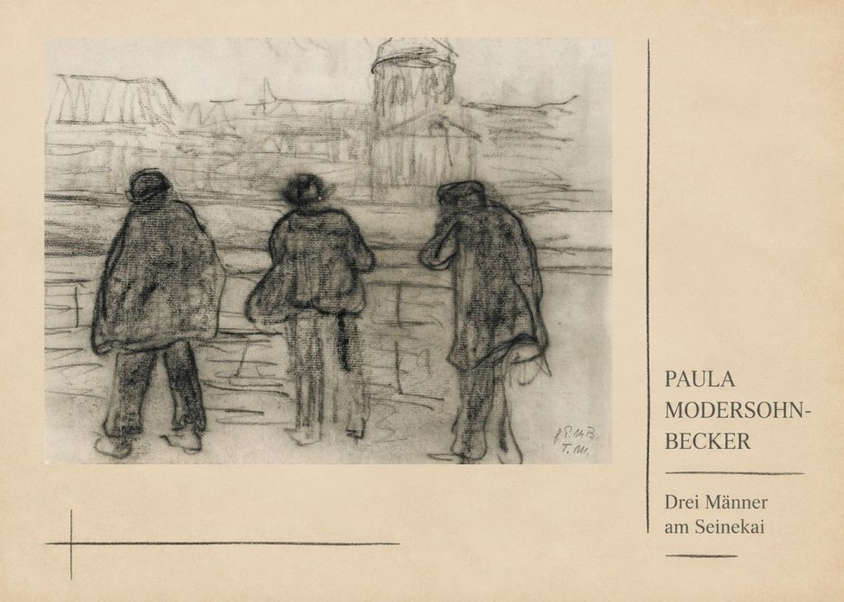 Paula Modersohn-Becker Drei Männer Am Seinekai No3 - Póster