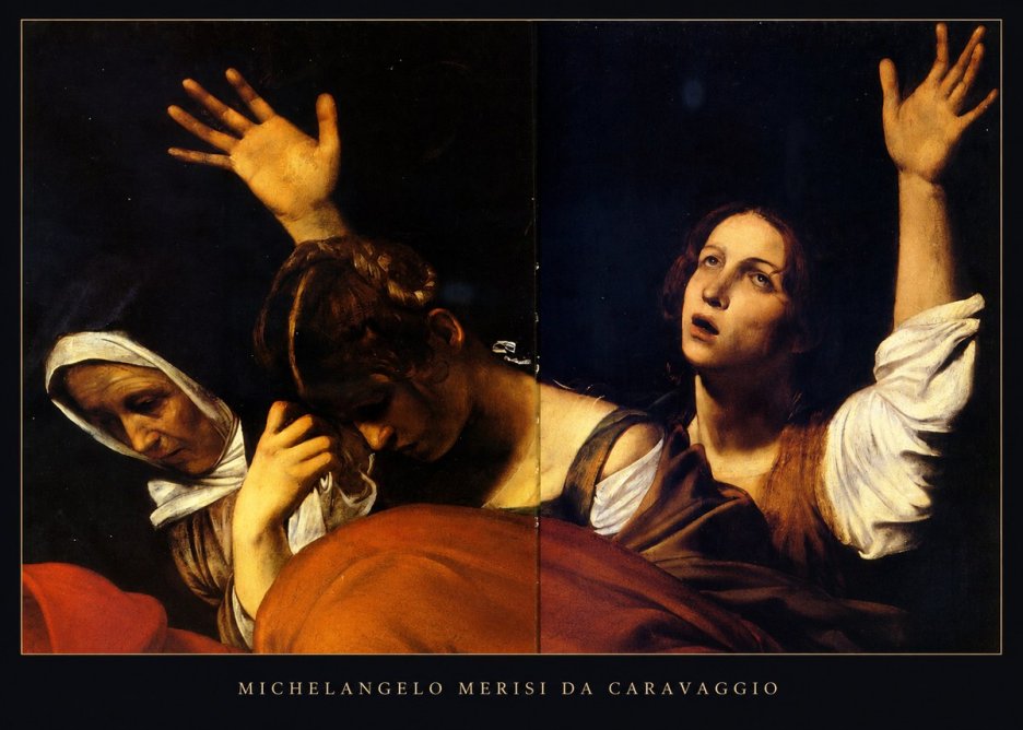 Michelangelo Merisi da Caravaggio The Entombment of Christ I No5 - Póster