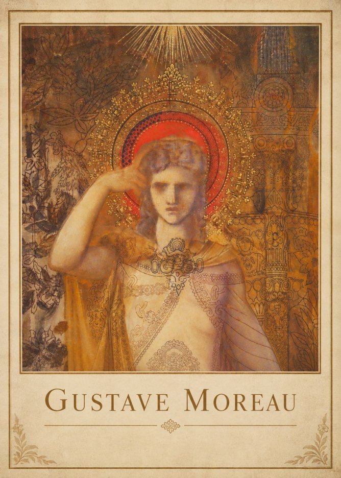 Gustave Moreau The Messenger No3 - Póster