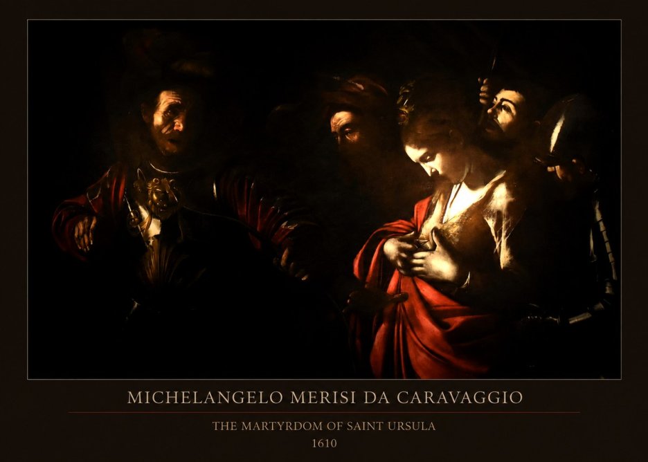 Michelangelo Merisi da Caravaggio The Martyrdom of Saint Ursula No5 - Póster