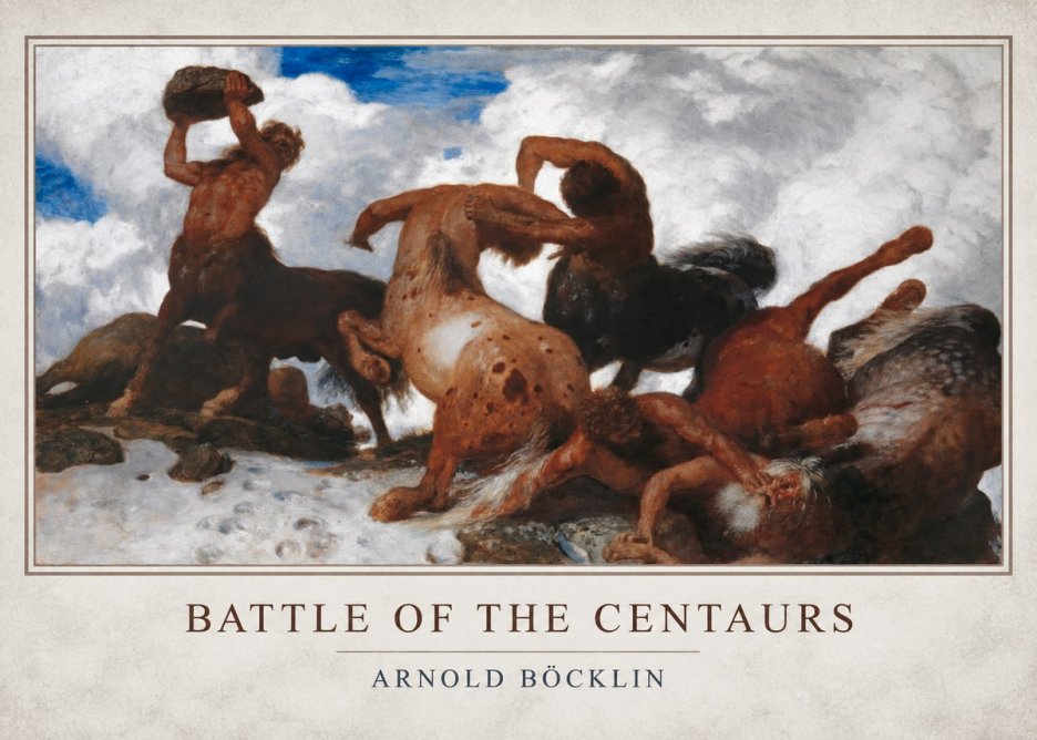Arnold Böcklin Battle of the Centaurs No1 - Póster
