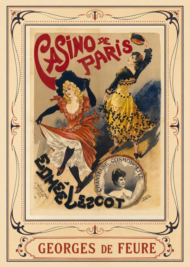 Georges de Feure Edmée L'escot No1 - Póster