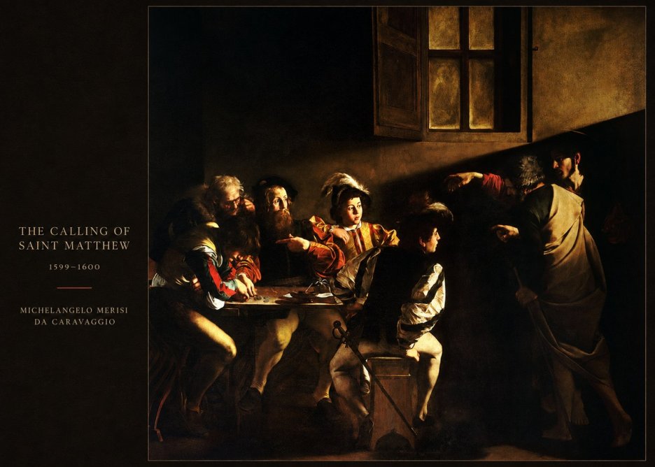 Michelangelo Merisi da Caravaggio The Calling of Saint Matthew I No5 - Póster