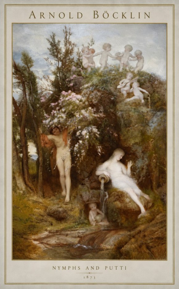 Arnold Böcklin Springtime No3 - Póster