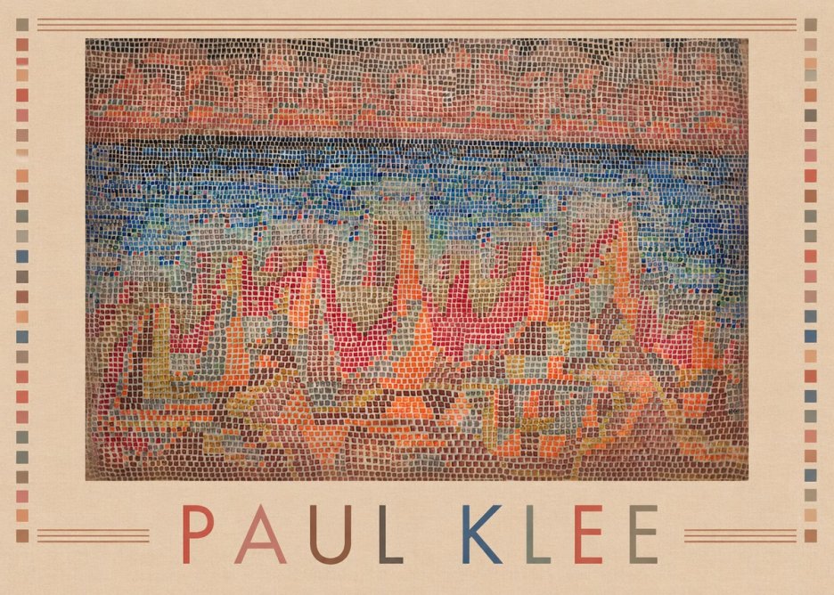 Paul Klee Abstract Gridded Composition No1 - Póster