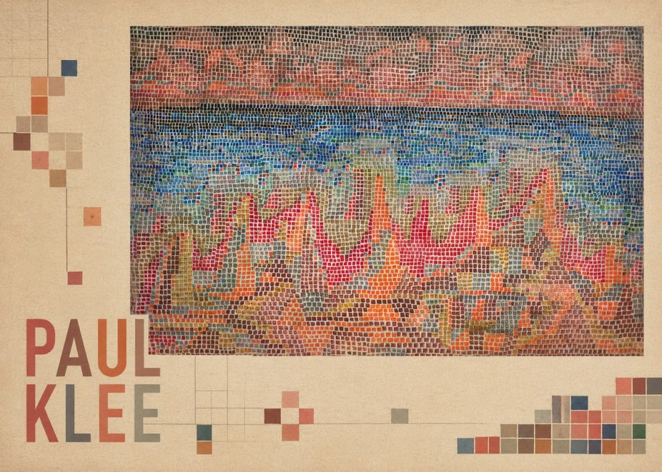 Paul Klee Abstract Gridded Composition No2 - Póster