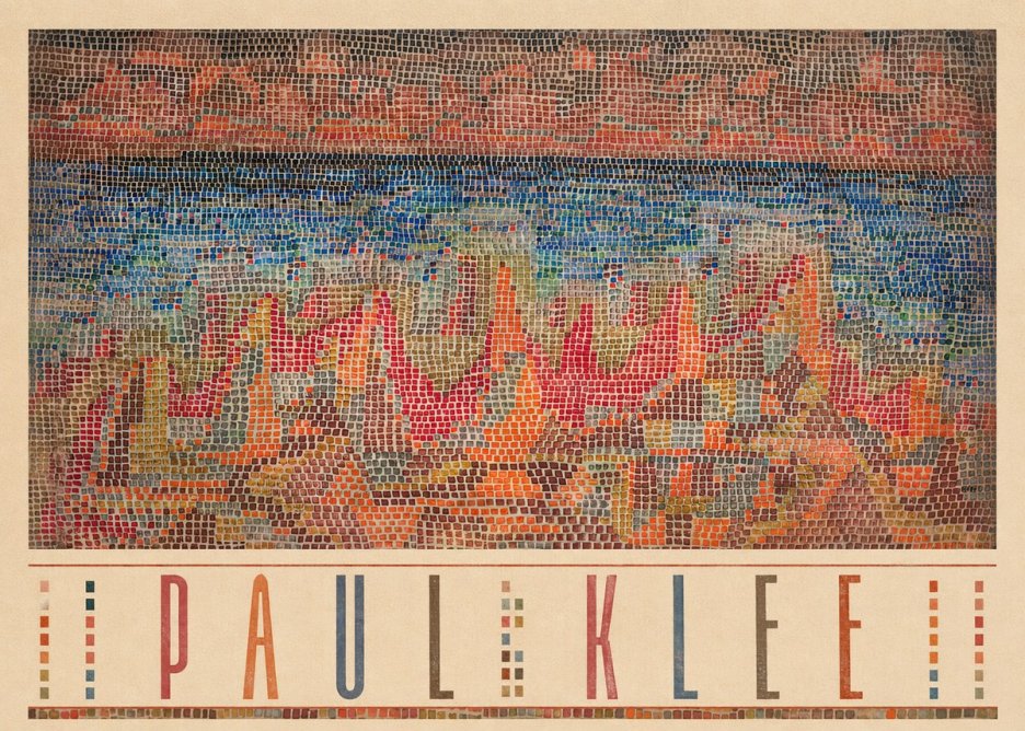Paul Klee Abstract Gridded Composition No3 - Póster