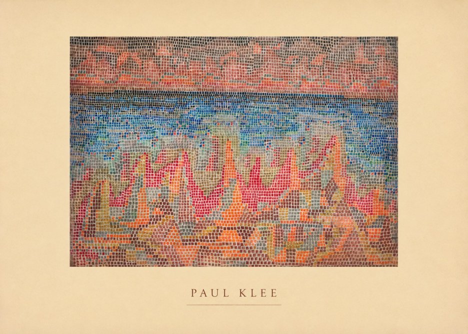 Paul Klee Abstract Gridded Composition No4 - Póster