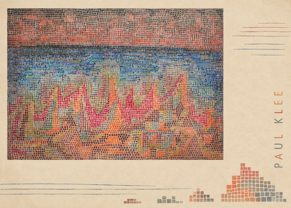 Paul Klee Abstract Gridded Composition No5 - Póster