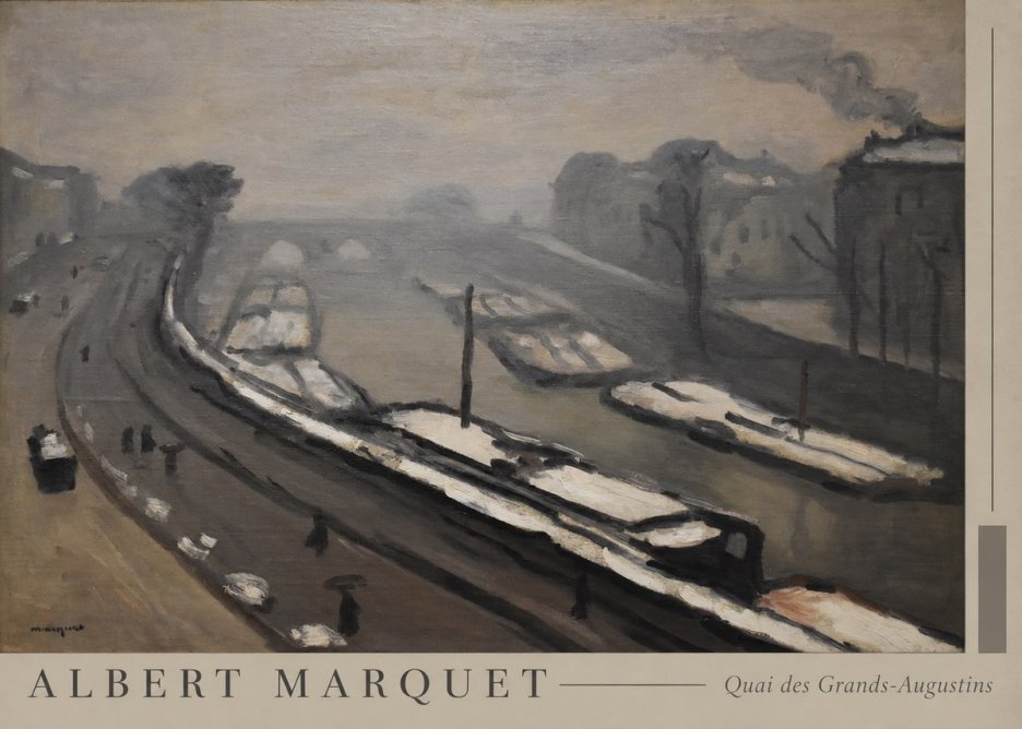 Albert Marquet Quai Des Grands-augustins No5 - Póster