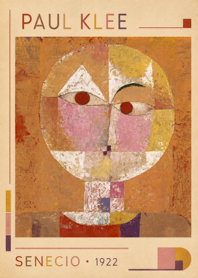 Paul Klee Senecio No1 - Póster