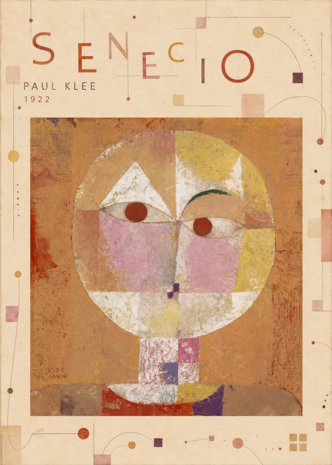 Paul Klee Senecio No5 - Póster