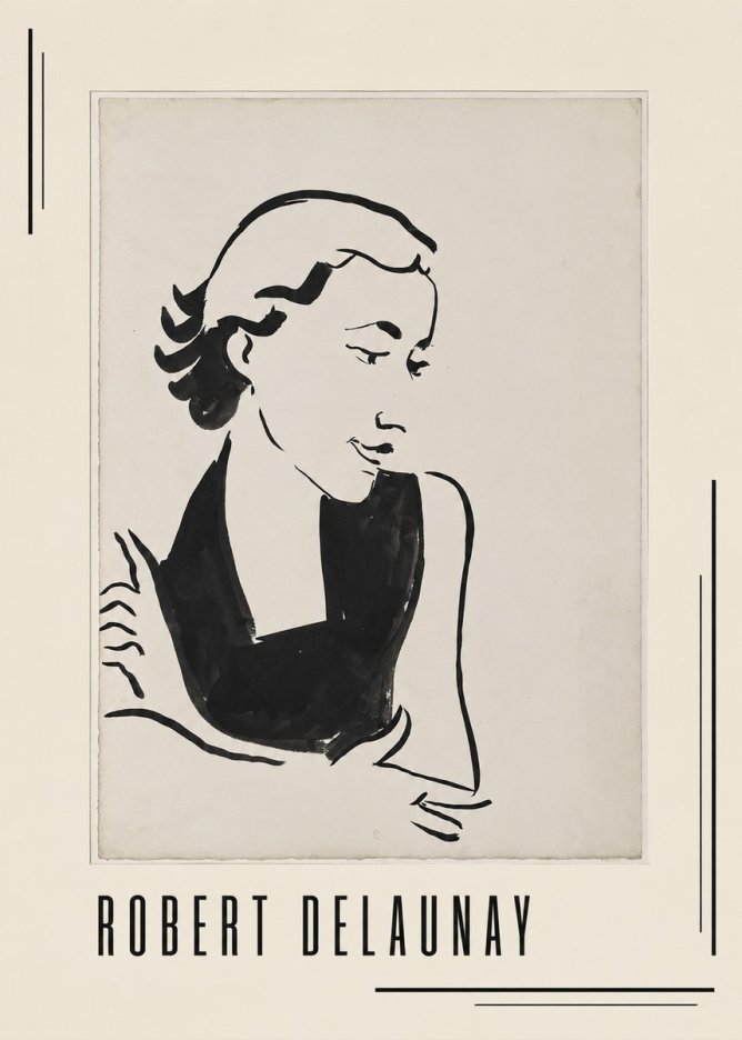 Robert Delaunay Figure Study No1 - Póster